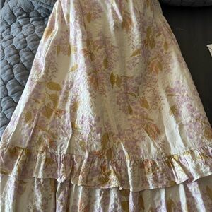 Joie de Vivre Poolside Tiered Midi-Skirt size 8